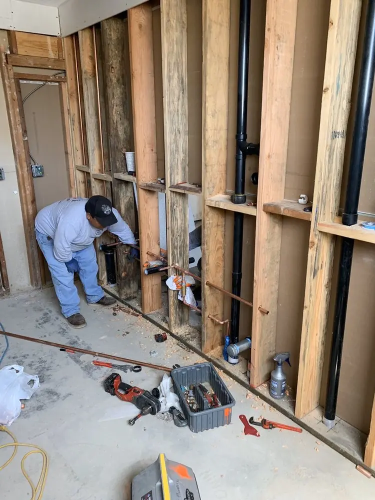 Commercial rough-in plumbing for Water Heater Replacement in Elkhorn Woods